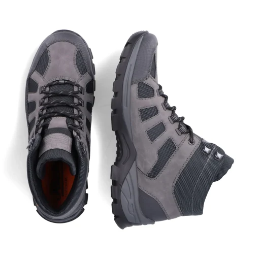 Rieker Herren Schnürstiefel platingrau