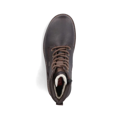 Rieker Herren Schnürstiefel dunkelbraun