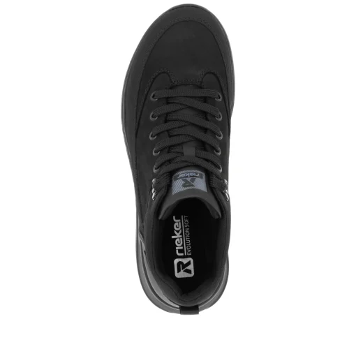Rieker Herren Schnürstiefel carbonschwarz