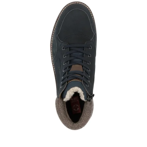 Rieker Herren Schnürstiefel atlantikblau