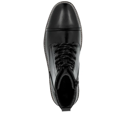 Rieker Herren Schnürstiefel graphitschwarz
