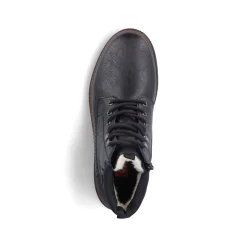Rieker Herren Schnürstiefel mitternachtsschwarz