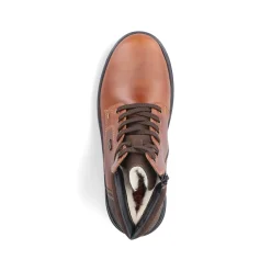 Rieker Herren Schnürstiefel kastanienbraun
