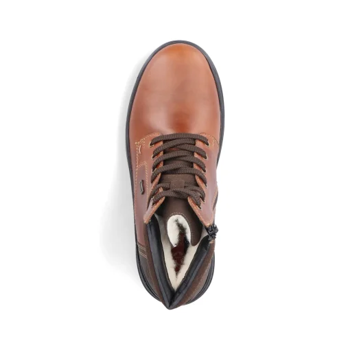 Rieker Herren Schnürstiefel kastanienbraun