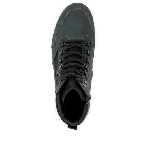 Rieker Herren Schnürstiefel carbongrau-schwarz