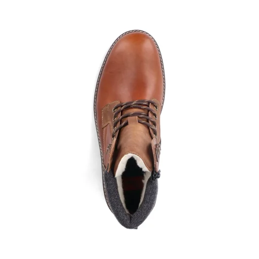 Rieker Herren Schnürstiefel fuchsbraun