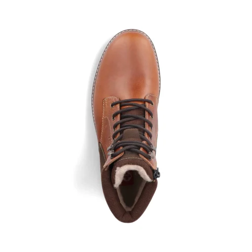 Rieker Herren Schnürstiefel kastanienbraun