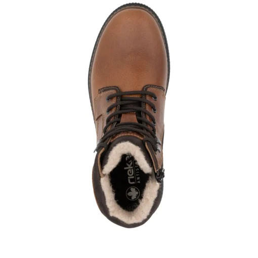 Rieker Herren Schnürstiefel holzbraun