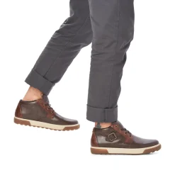 Rieker Herren Schnürstiefel kaffeebraun