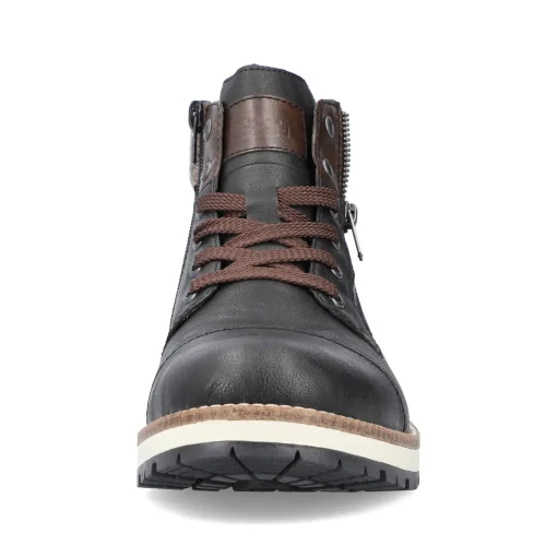 Rieker Herren Schnürstiefel nachtschwarz