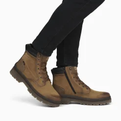 Rieker Herren Schnürstiefel wood brown