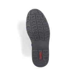 Rieker Herren Schnürstiefel mattschwarz