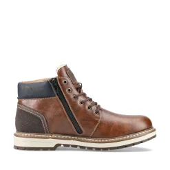 Rieker Herren Schnürstiefel kastanienbraun