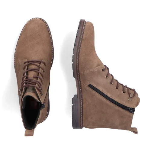 Rieker Herren Schnürstiefel sandbraun