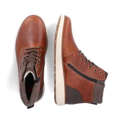 Rieker Herren Schnürstiefel karamellbraun