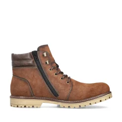 Rieker Herren Schnürstiefel kastanienbraun