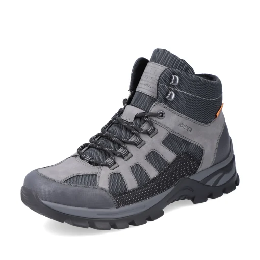 Rieker Herren Schnürstiefel platingrau