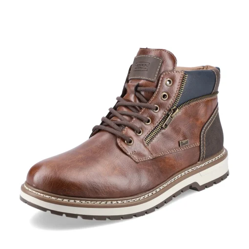 Rieker Herren Schnürstiefel kastanienbraun