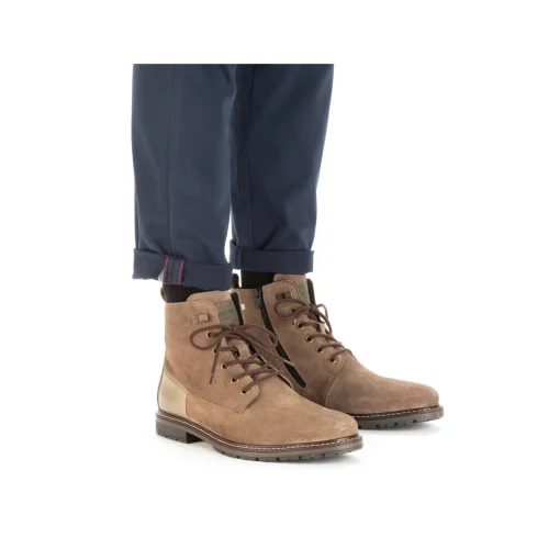 Rieker Herren Schnürstiefel sandbraun