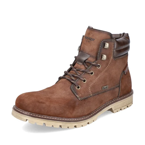 Rieker Herren Schnürstiefel kastanienbraun