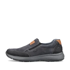 Rieker Herren Slipper asphaltschwarz