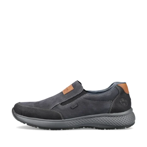 Rieker Herren Slipper asphaltschwarz