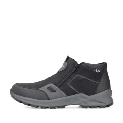 Rieker Herren Slipper asphaltschwarz