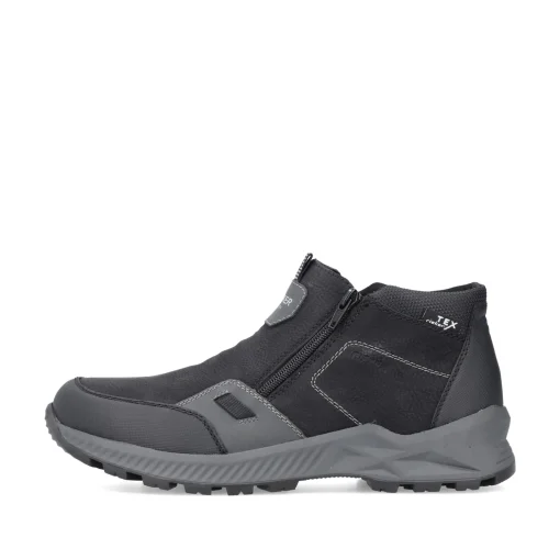 Rieker Herren Slipper asphaltschwarz