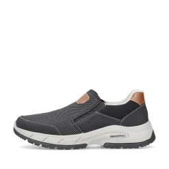 Rieker Herren Slipper asphaltgrau