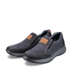 Rieker Herren Slipper asphaltschwarz
