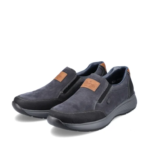 Rieker Herren Slipper asphaltschwarz