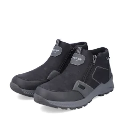 Rieker Herren Slipper asphaltschwarz