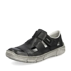Rieker Herren Slipper asphaltgrau