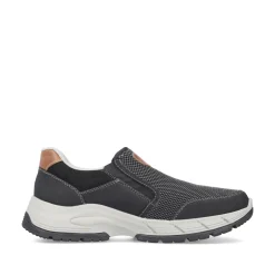 Rieker Herren Slipper asphaltgrau