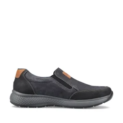 Rieker Herren Slipper asphaltschwarz