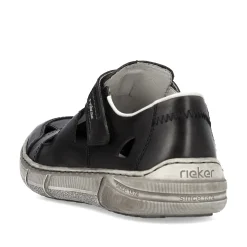 Rieker Herren Slipper asphaltgrau