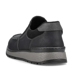 Rieker Herren Slipper asphaltschwarz