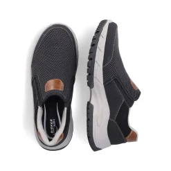 Rieker Herren Slipper asphaltgrau
