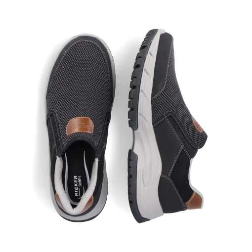 Rieker Herren Slipper asphaltgrau