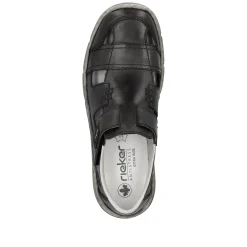 Rieker Herren Slipper asphaltgrau
