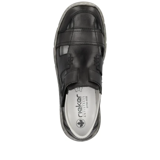 Rieker Herren Slipper asphaltgrau