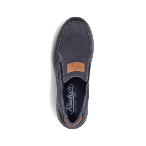 Rieker Herren Slipper asphaltschwarz
