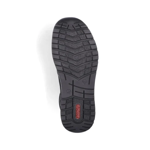 Rieker Herren Slipper asphaltschwarz