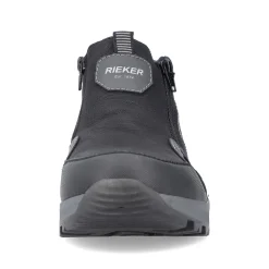 Rieker Herren Slipper asphaltschwarz
