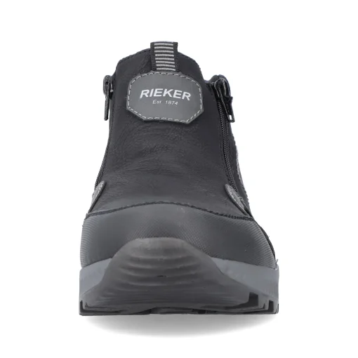 Rieker Herren Slipper asphaltschwarz