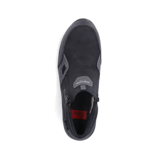 Rieker Herren Slipper asphaltschwarz