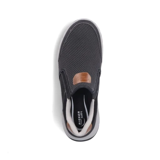Rieker Herren Slipper asphaltgrau