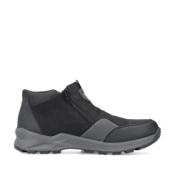 Rieker Herren Slipper asphaltschwarz