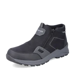 Rieker Herren Slipper asphaltschwarz