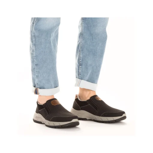 Rieker Herren Slipper asphaltgrau